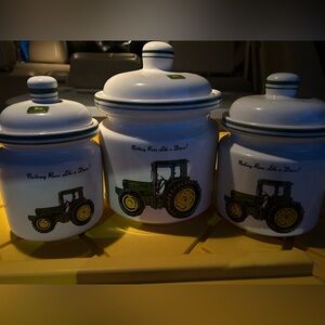 John Deere kitchen jars